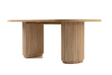 Jacobson Modern Natural Acacia Oval Dining Table