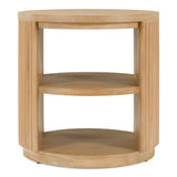 Jacobson Modern Natural Acacia End Table