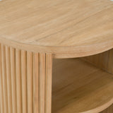 Jacobson Modern Natural Acacia End Table