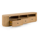 Jacobson Modern Natural Acacia TV Stand