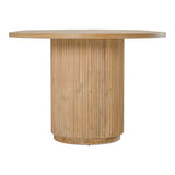 Jacobson Modern Natural Acacia Oval Large Dining Table