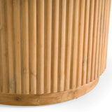 Jacobson Modern Natural Acacia Oval Large Dining Table