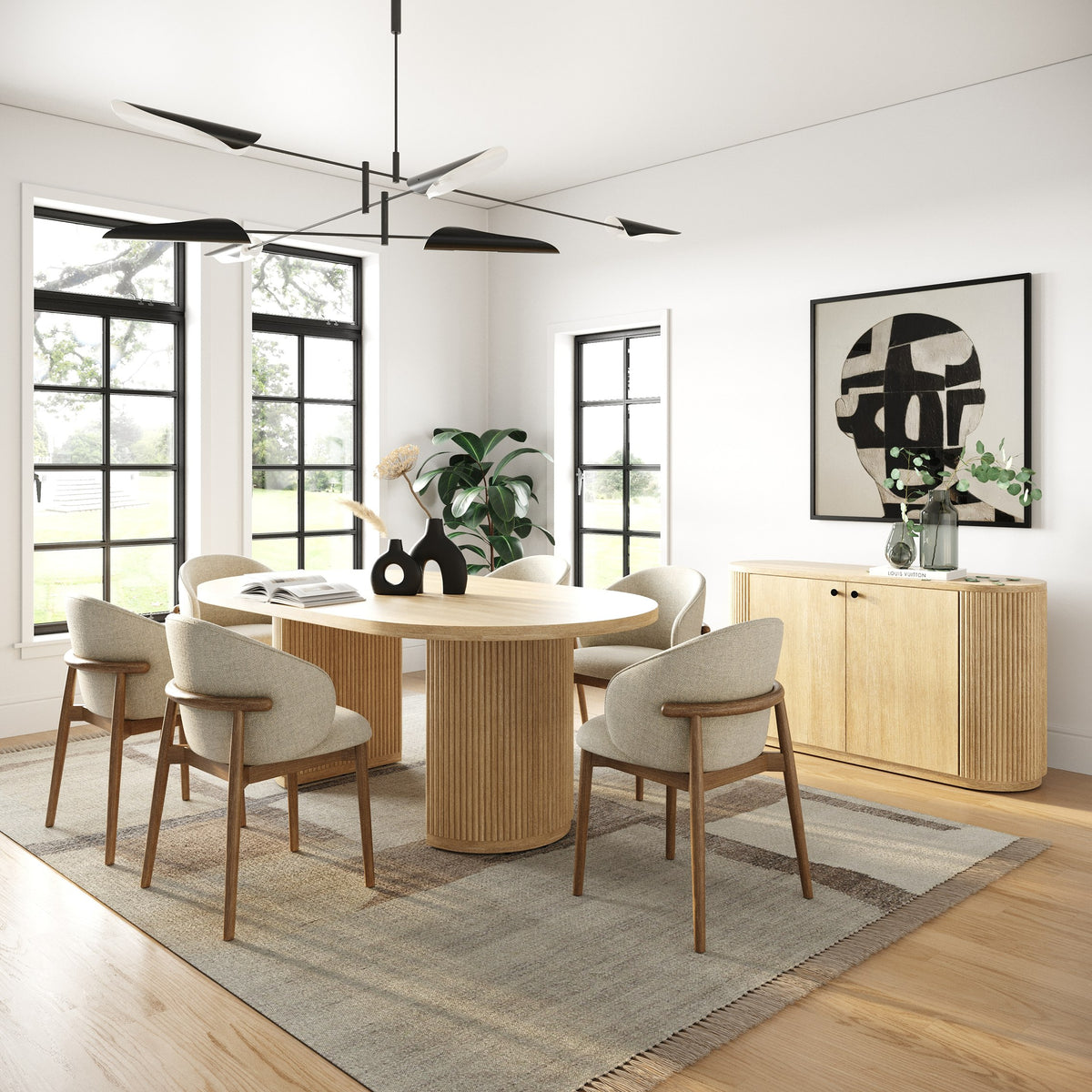 Jacobson Modern Natural Acacia Buffet