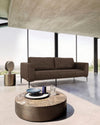 Jada Modern Brown Fabric Loveseat