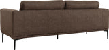 Jada Modern Brown Fabric Loveseat
