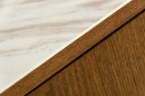 James Contemporary Walnut & White Buffet
