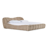Janine Modern Tan Fabric Bed