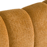 Eastern King Janine Modern Camel Fabric Bed