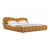 Janine Modern Camel Fabric Bed