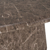 Jaya Modern Faux Marble Concrete Oval Dining Table