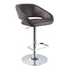 Joel Contemporary Brown Eco-Leather Bar Stool