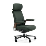 Johnson Modern Green Leather Executive Office Chair