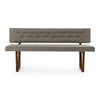 Jordan Modern Grey & Walnut Dining Bench