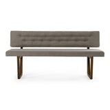 Jordan Modern Grey & Walnut Dining Bench