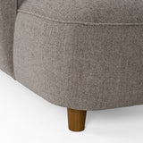 Joslin Modern Grey Fabric U-Shaped Sectional Sofa