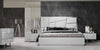 Eastern King Chrysler Modern White 4-Piece Bedroom Set