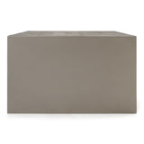 June Modern Dark Grey Concrete & Walnut Coffee Table
