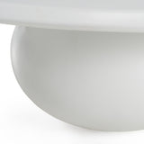 Kalvin Modern Ivory Concrete Nesting Coffee Table Set