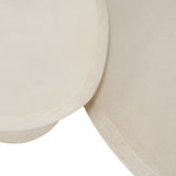 Kalvin Modern Beige Fiberform Nesting Coffee Table Set