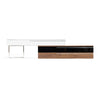 Karlstad Modern White + Walnut TV Stand