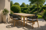 Evora Outdoor Eucalyptus Rectangular Dining Table
