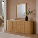 Kayce Modern Natural Oak 4-Piece Bedroom Set
