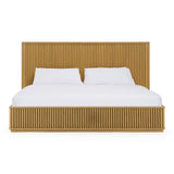 Kayce Modern Natural Oak Bed