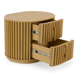 Kayce Modern Natural Oak Nightstand