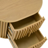 Kayce Modern Natural Oak Nightstand