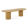 Kayce Modern Natural Oak Oval Dining Table