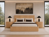 Kayce Modern Natural Oak 4-Piece Bedroom Set