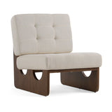 Kaylie Contemporary Off White Accent Chair