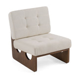Kaylie Contemporary Off White Accent Chair