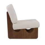 Kaylie Contemporary Off White Accent Chair