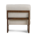 Kaylie Contemporary Off White Accent Chair