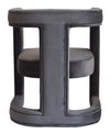 Kendra Dark Grey Fabric Accent Chair
