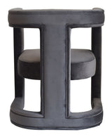Kendra Dark Grey Fabric Accent Chair