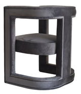Kendra Dark Grey Fabric Accent Chair