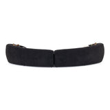 Kilmer Modern Black Curved Fabric Sectional Sofa