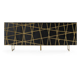 Kilson Modern Black Oak & Champagne Gold Buffet