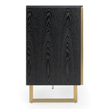 Kilson Modern Black Oak & Champagne Gold Buffet