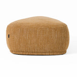 Kinsey Modern Mustard Large River Rock Ottoman