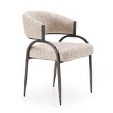 Kobe Modern Beige Fabric Dining Chair