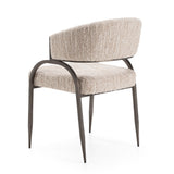 Kobe Modern Beige Fabric Dining Chair