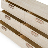 Lago Modern Faux Travertine Dresser