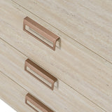 Lago Modern Faux Travertine Dresser