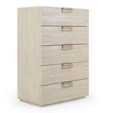 Lago Modern Faux Travertine Chest