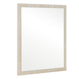 Lago Modern Faux Travertine Mirror