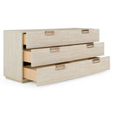 Lago Modern Faux Travertine Dresser