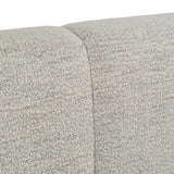 Lamont + Aria Modern Beige Fabric + Grey Texture 4-Piece Bedroom Set